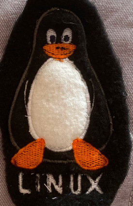 Tux embroidery