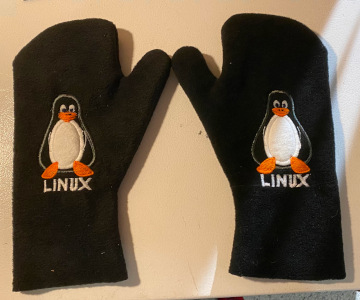 Tux embroidery